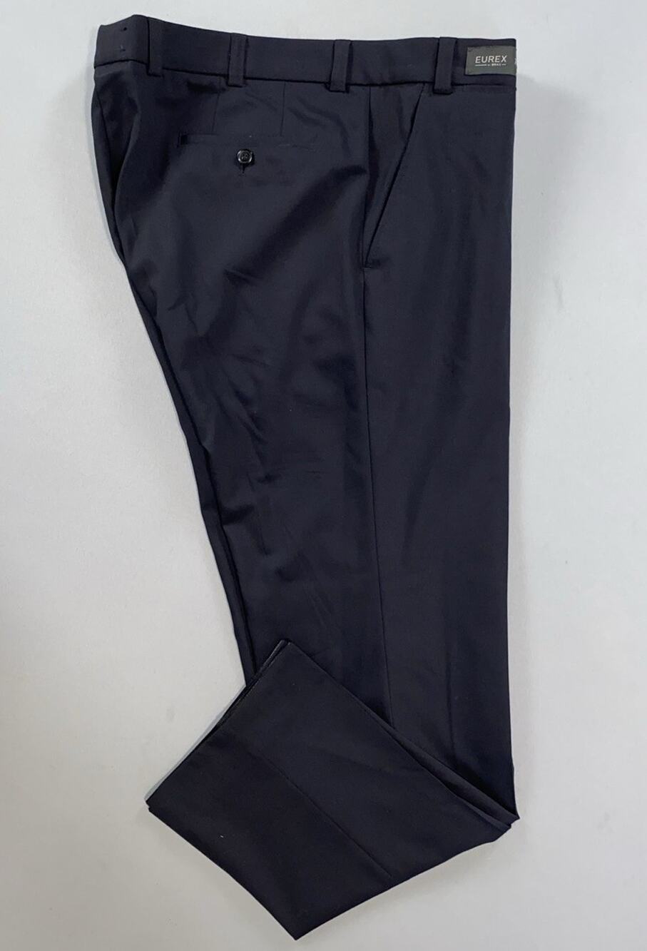 BRAX Relax Eurex Stretch Poly-Wool Dress Pants, Slacks. Black, Men's 42X32. Read